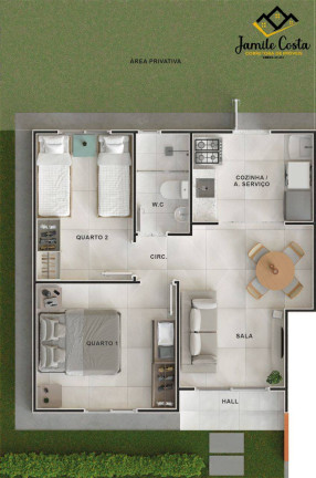 Imagem Casa de Condomínio com 2 Quartos à Venda, 39 m² em Mangabeira - Feira De Santana Imagem Casa de Condomínio com 2 Quartos à Venda, 39 m² em Mangabeira - Feira De Santana