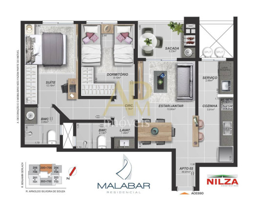 Imagem Apartamento com 3 Quartos à Venda, 82 m² em Distrito Industrial - São José