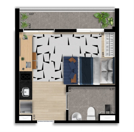 Imagem Imóvel com 1 Quarto à Venda, 29 m² em Vila Olímpia - São Paulo