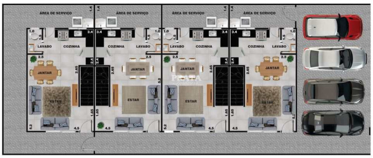 Imagem Casa com 3 Quartos à Venda, 100 m² em Japuí - São Vicente