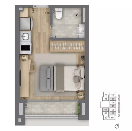 Imagem Imóvel com 1 Quarto à Venda, 33 m² em Vila Mariana - São Paulo