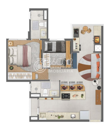 Imagem Apartamento com 2 Quartos à Venda, 54 m² em Campestre - Santo André Imagem Apartamento com 2 Quartos à Venda, 54 m² em Campestre - Santo André