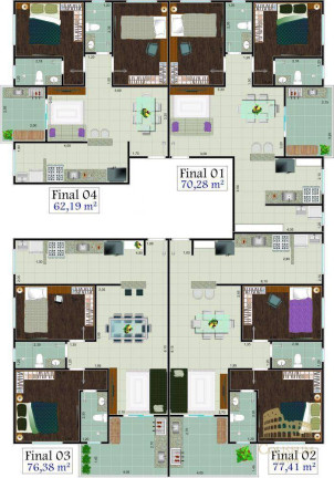 Imagem Apartamento com 2 Quartos à Venda, 77 m² em Aviação - Praia Grande
