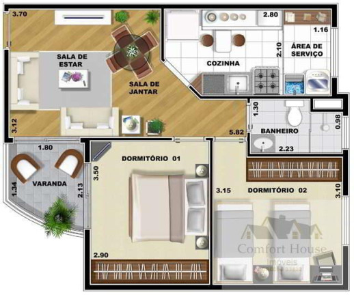 Imagem Apartamento com 2 Quartos à Venda, 55 m² em Centro - São Bernardo Do Campo Imagem Apartamento com 2 Quartos à Venda, 55 m² em Centro - São Bernardo Do Campo