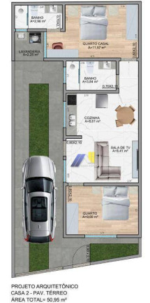 Imagem Casa com 2 Quartos à Venda, 50 m² em Parque Real - Pouso Alegre Imagem Casa com 2 Quartos à Venda, 50 m² em Parque Real - Pouso Alegre