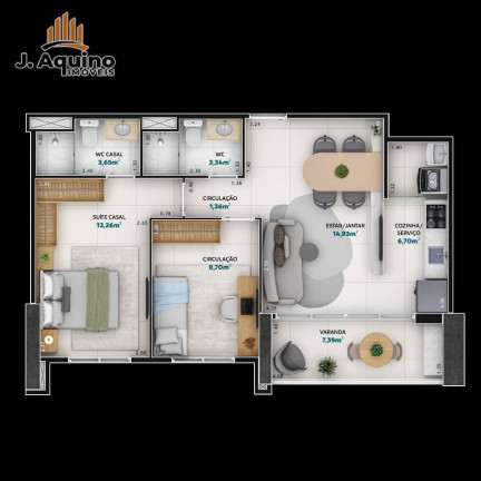 Imagem Apartamento com 2 Quartos à Venda, 62 m² em Dionisio Torres - Fortaleza Imagem Apartamento com 2 Quartos à Venda, 62 m² em Dionisio Torres - Fortaleza