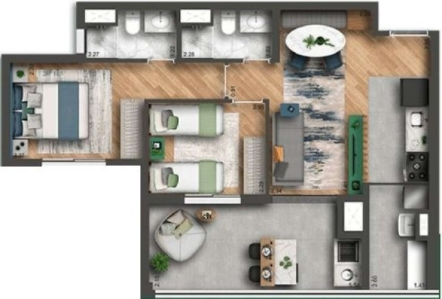Imagem Imóvel com 3 Quartos à Venda, 69 m² em Vila Firmiano Pinto - São Paulo