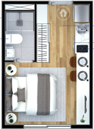 Imagem Imóvel com 1 Quarto à Venda, 16 m² em Cupecê - São Paulo