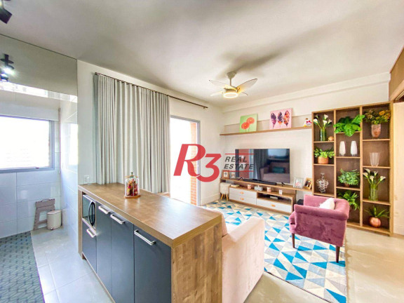 Imagem Apartamento com 1 Quarto à Venda, 46 m² em Boqueirão - Santos Imagem Apartamento com 1 Quarto à Venda, 46 m² em Boqueirão - Santos
