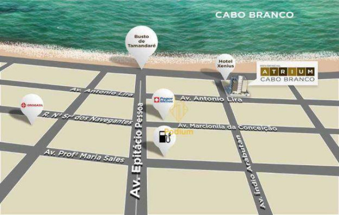 Imagem Apartamento com 2 Quartos à Venda, 63 m² em Cabo Branco - João Pessoa