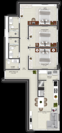 Imagem Apartamento com 2 Quartos à Venda, 86 m² em Capão Da Canoa - Capão Da Canoa