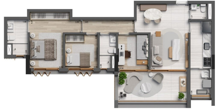 Imagem Apartamento com 3 Quartos à Venda, 91 m² em Jardim Paulista - São Paulo