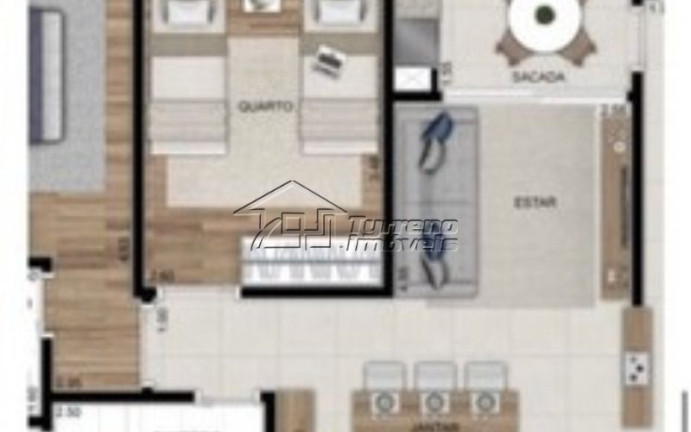 Imagem Apartamento com 2 Quartos à Venda, 62 m² em Parque Industrial - São José Dos Campos