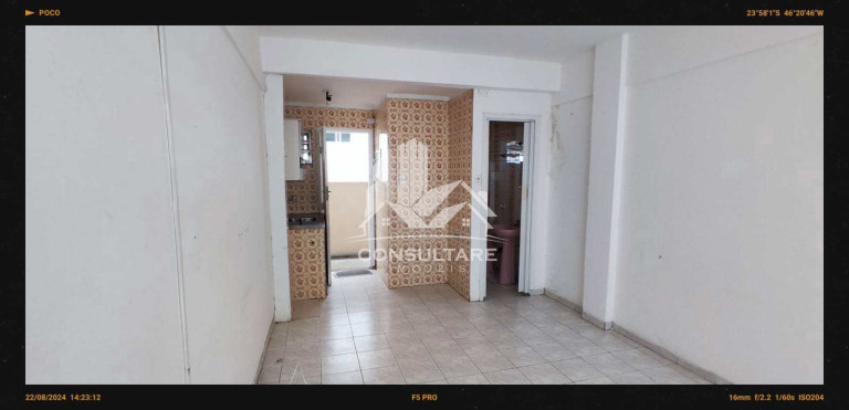 Imagem Apartamento com 1 Quarto para Alugar, 28 m² em José Menino - Santos