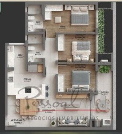 Imagem Apartamento com 3 Quartos à Venda,  em Cacupé - Florianópolis