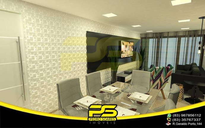 Imagem Apartamento com 3 Quartos à Venda, 95 m² em Cabo Branco - João Pessoa Imagem Apartamento com 3 Quartos à Venda, 95 m² em Cabo Branco - João Pessoa
