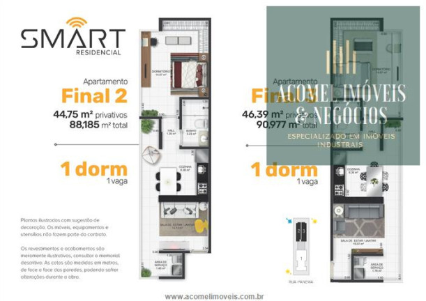 Imagem Apartamento com 1 Quarto à Venda, 44 m² em Vila Guilhermina - Praia Grande