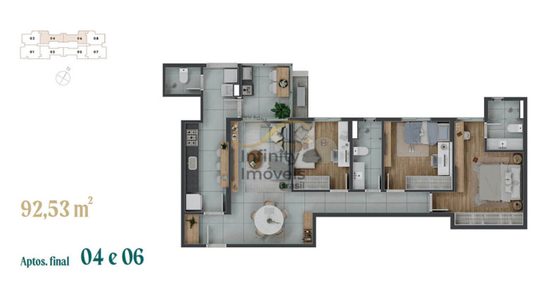 Imagem Apartamento com 4 Quartos à Venda, 211 m² em Serra Do Curral Del Rey - Nova Lima