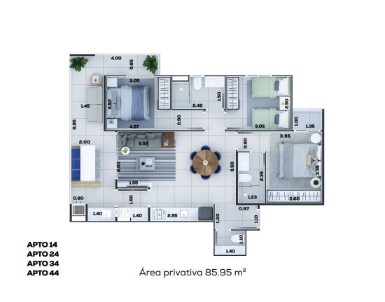 Imagem Apartamento com 3 Quartos à Venda, 85 m² em Itaguá - Ubatuba Imagem Apartamento com 3 Quartos à Venda, 85 m² em Itaguá - Ubatuba