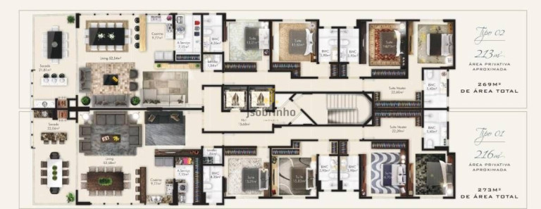 Apartamento com 4 Quartos à Venda, 213 m² em Meia Praia - Itapema