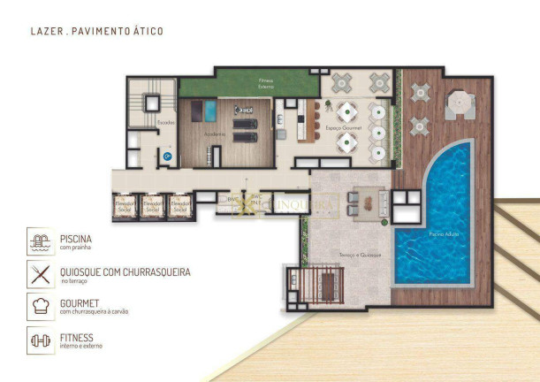 Imagem Apartamento com 3 Quartos à Venda, 116 m² em Kobrasol - São José