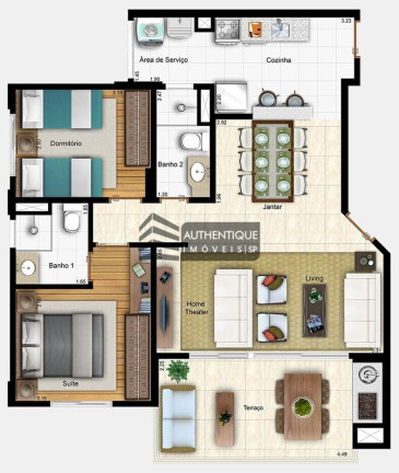 Imagem Apartamento com 2 Quartos à Venda, 80 m² em Vila Mascote - São Paulo
