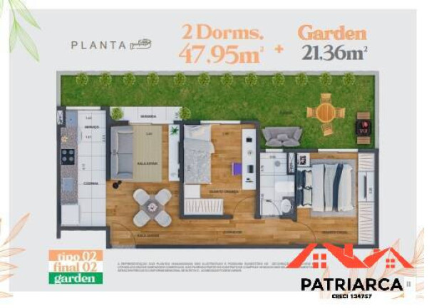 Imagem Apartamento com 2 Quartos à Venda, 47 m² em Saltinho - Paulínia Imagem Apartamento com 2 Quartos à Venda, 47 m² em Saltinho - Paulínia