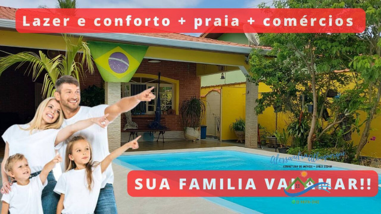 Casa com 3 Quartos à Venda, 180 m² em Cibratel Ii - Itanhaém