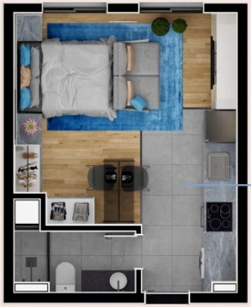 Imagem Apartamento com 1 Quarto à Venda, 38 m² em Santa Felicidade - Curitiba Imagem Apartamento com 1 Quarto à Venda, 38 m² em Santa Felicidade - Curitiba