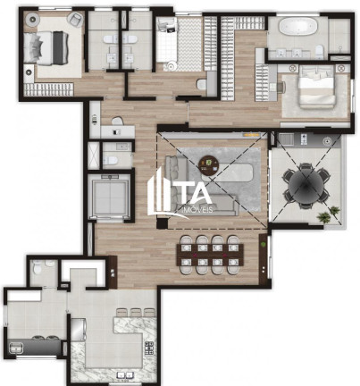 Imagem Imóvel com 3 Quartos à Venda, 110 m² em Cambuí - Campinas