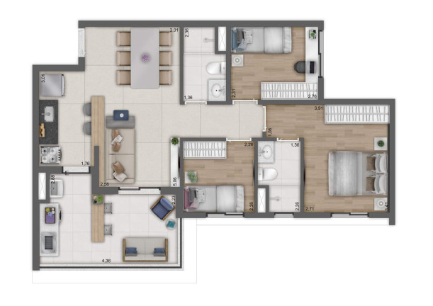 Imagem Apartamento com 3 Quartos à Venda, 69 m² em Caxingui - São Paulo