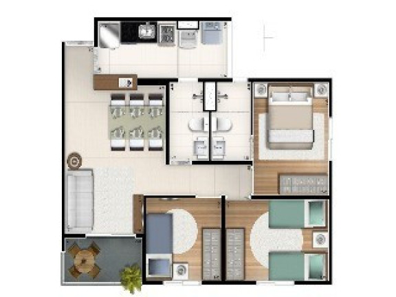 Imagem Apartamento com 3 Quartos à Venda, 59 m² em Belenzinho - São Paulo