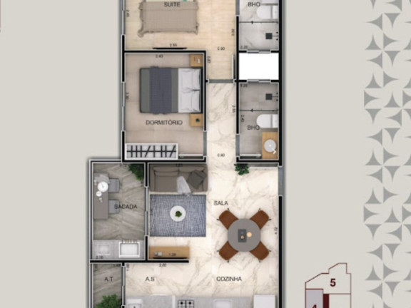 Imagem Apartamento com 2 Quartos à Venda, 79 m² em Vila Mirim - Praia Grande