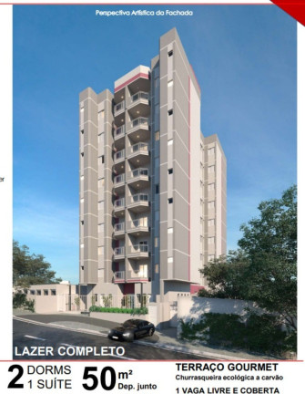 Apartamento com 2 Quartos à Venda, 48 m² em Vila Alice - Santo André