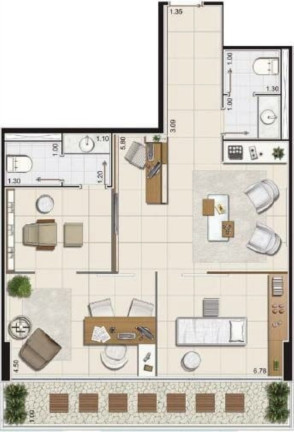 Imagem Sala Comercial à Venda, 146 m² em Bethaville I - Barueri
