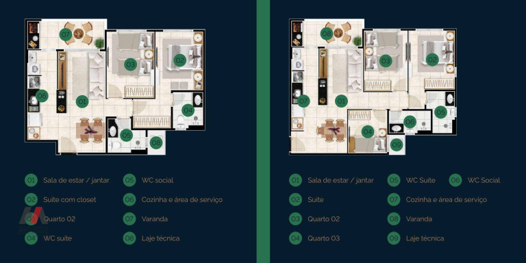 Imagem Apartamento com 2 Quartos à Venda, 58 m² em Coité - Eusébio Imagem Apartamento com 2 Quartos à Venda, 58 m² em Coité - Eusébio