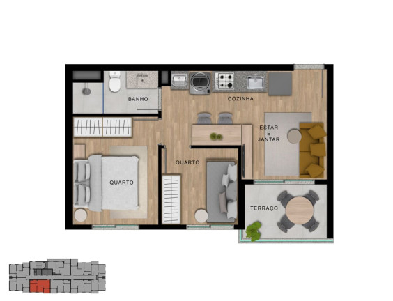 Imagem Apartamento com 2 Quartos à Venda, 47 m² em Vila Sônia - São Paulo Imagem Apartamento com 2 Quartos à Venda, 47 m² em Vila Sônia - São Paulo