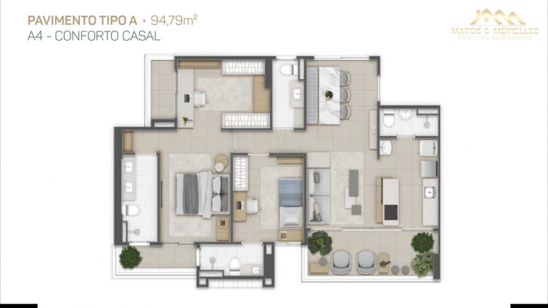 Imagem Apartamento com 3 Quartos à Venda, 79 m² em Aldeota - Fortaleza Imagem Apartamento com 3 Quartos à Venda, 79 m² em Aldeota - Fortaleza