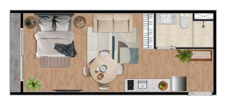 Imagem Apartamento com 1 Quarto à Venda, 25 m² em Higienópolis - São Paulo