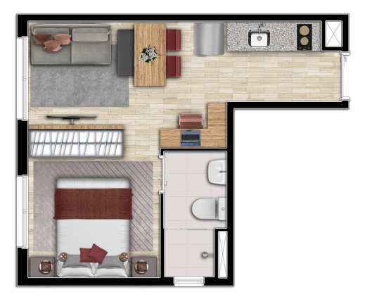 Imagem Apartamento à Venda, 25 m² em Vila Buarque - São Paulo Imagem Apartamento à Venda, 25 m² em Vila Buarque - São Paulo