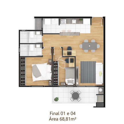 Imagem Apartamento com 2 Quartos à Venda, 68 m² em Bom Retiro - Joinville Imagem Apartamento com 2 Quartos à Venda, 68 m² em Bom Retiro - Joinville