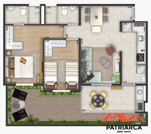 Imagem Apartamento com 3 Quartos à Venda, 83 m² em Santa Terezinha - Paulínia Imagem Apartamento com 3 Quartos à Venda, 83 m² em Santa Terezinha - Paulínia