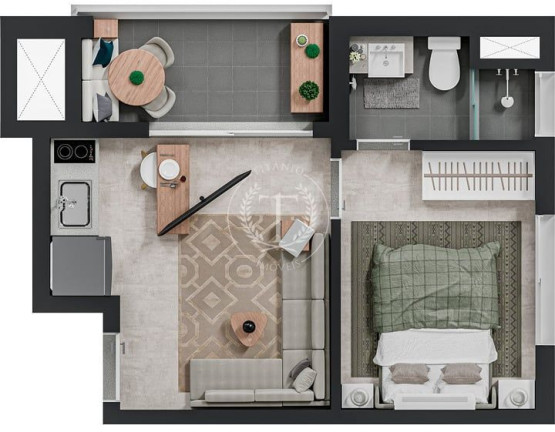Imagem Apartamento com 1 Quarto à Venda, 25 m² em Pinheiros - São Paulo