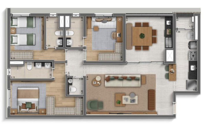 Imagem Apartamento com 3 Quartos à Venda, 122 m² em Perdizes - São Paulo