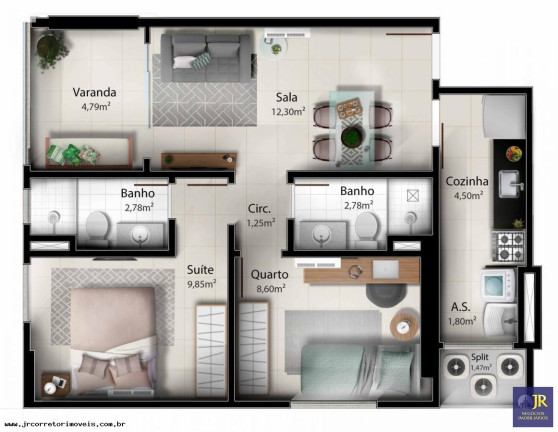 Imagem Apartamento com 2 Quartos à Venda, 58 m² em Jockey De Itaparica - Vila Velha Imagem Apartamento com 2 Quartos à Venda, 58 m² em Jockey De Itaparica - Vila Velha