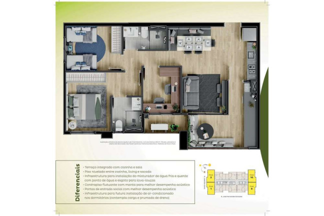 Imagem Apartamento com 3 Quartos à Venda, 67 m² em Vila Cruz Das Almas - São Paulo