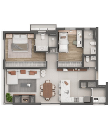 Imagem Apartamento com 2 Quartos à Venda, 85 m² em Mont Serrat - Porto Alegre