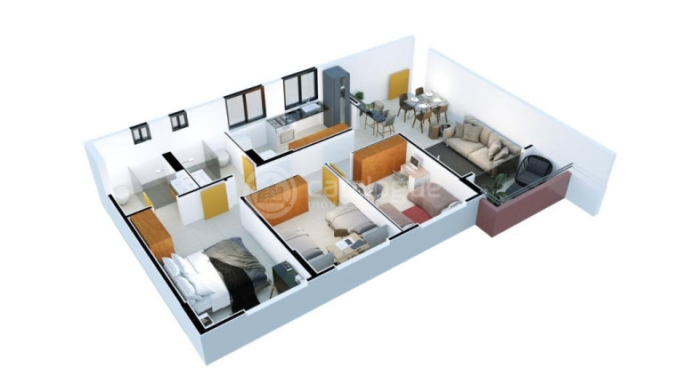 Imagem Apartamento com 3 Quartos à Venda, 75 m² em Dix-sept Rosado - Natal Imagem Apartamento com 3 Quartos à Venda, 75 m² em Dix-sept Rosado - Natal