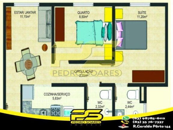 Imagem Apartamento com 2 Quartos à Venda, 51 m² em Planalto Boa Esperança - João Pessoa Imagem Apartamento com 2 Quartos à Venda, 51 m² em Planalto Boa Esperança - João Pessoa