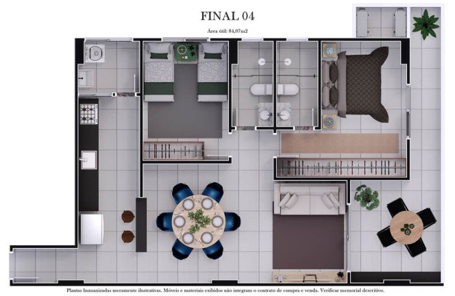 Imagem Apartamento com 2 Quartos à Venda, 81 m² em Aviação - Praia Grande Imagem Apartamento com 2 Quartos à Venda, 81 m² em Aviação - Praia Grande